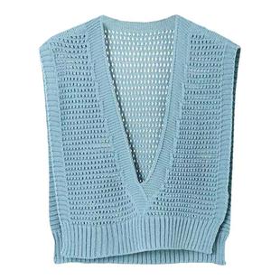 套头针织披肩夏季新款百搭时尚外搭空调披肩保暖护肩针织马甲外套