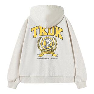 tokidoki淘奇多奇门襟纽扣连帽开衫2024新款秋冬卫衣外套情侣男女