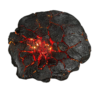 火焰发光岩浆特效熔岩台兵人场景高达模型手办机甲地台底座树脂