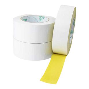 双面胶带批发黄油胶绣花胶高粘度强力超薄黄胶手工双面胶50米长
