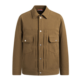 Navigare意大利小帆船灯芯绒棉服外套男2025秋冬新款翻领工装夹克