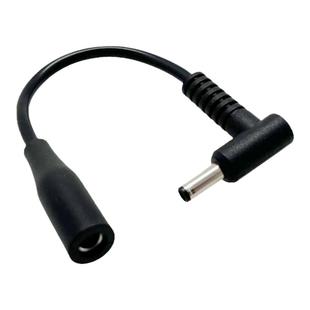 拓振4.5*3.0弯头延长线直头转弯头90度dc电源转换头适用于惠普笔记本4530公对母转接线电源延长线直角转弯头