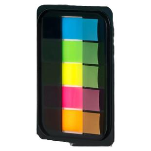 【3包装】得力记事帖记号贴便签纸便利贴条指示条分类贴指示页码笔记本文件夹标签贴抽取式半透明小条索引贴