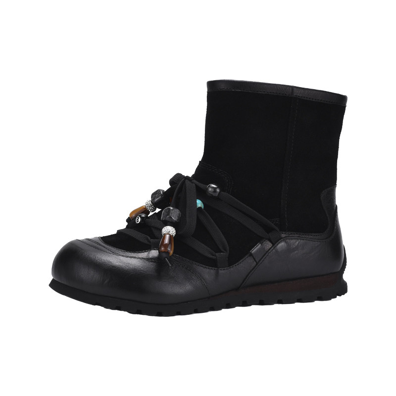 MILLIE'S/妙丽厚底绑带雪地靴