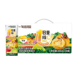 一甸园地域限定 贵州刺梨小青柠味100%复合果蔬汁200mL*10盒