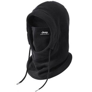 jeep吉普外卖骑手防风面罩男士冬季防寒一体保暖装备头盔内胆帽子