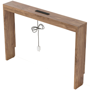 电动沙发后实木置物架柜带插座卧室床头超窄夹缝桌子暖气片长条柜