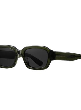 复古方框偏光防紫外线太阳镜