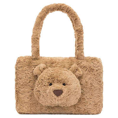 英国Jellycat巴塞罗熊托特包手提包小熊包毛绒玩具玩偶生日礼物