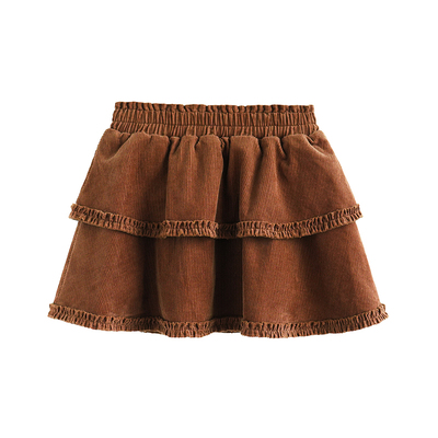 砚台家女童裙子新款加绒半身裙