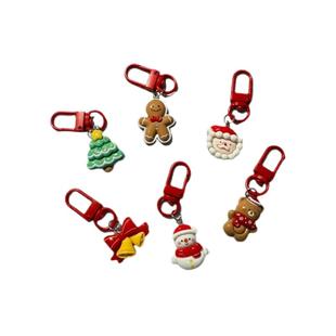 圣诞节礼物卡通可爱圣诞饰品圣诞树钥匙扣挂件包挂饰创意礼品批发