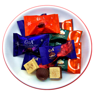 戈迪瓦海盐雪融巧克力喜糖混合散装陈皮夹心白巧克力结婚专用糖果