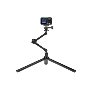 多角度调节万向魔术手自拍杆适用大疆action5pro/4/3运动相机桌面支架手持拍摄vlog多功能折叠便携脚直播架