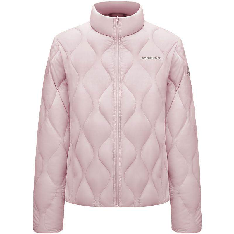 【送妈妈】波司登25新款90鹅绒可收纳立领葫芦纹收腰短款保暖显瘦