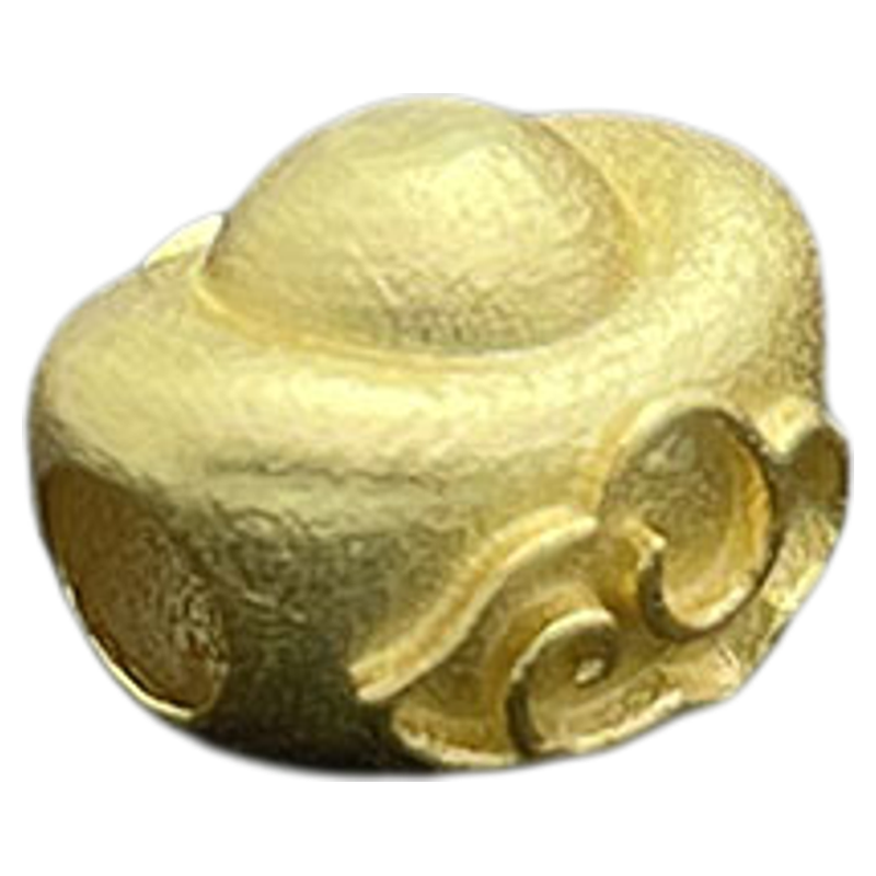 银镀金DIY隔珠招财进宝祥云元宝