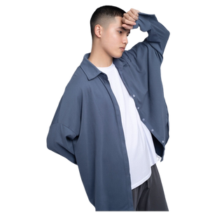 现代舞服衬衫练功服男款演出服宽松上衣飘逸长袖舞蹈生搭配