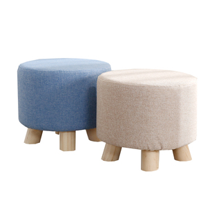 小凳子家用矮凳客厅椅子换鞋凳简约脚凳沙发凳墩子实木布艺小板凳