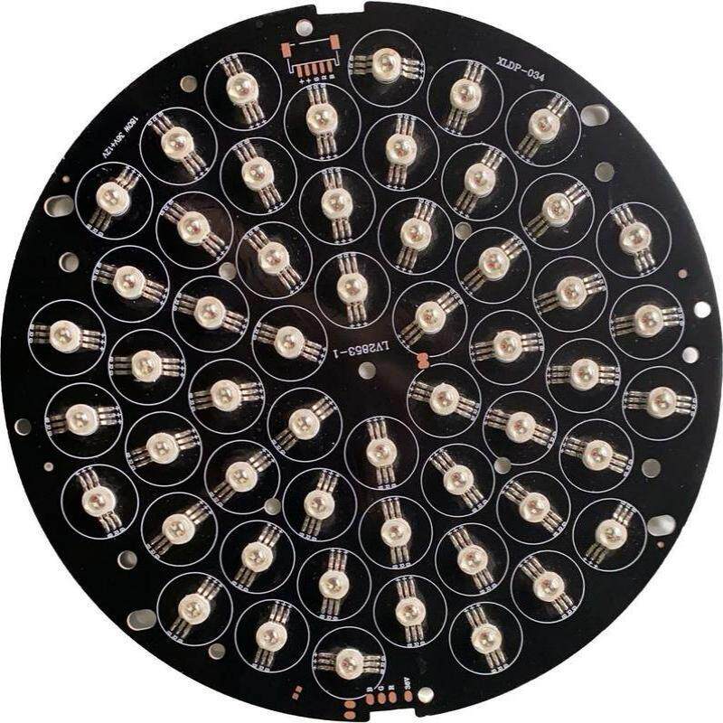 LED舞台灯光帕灯配件54颗60颗四合一灯珠盘全彩RGBW染色灯洗墙灯