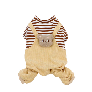 宠物狗狗四脚衣服加厚秋冬款柯基法斗连体保暖衣中型犬冬装防掉毛