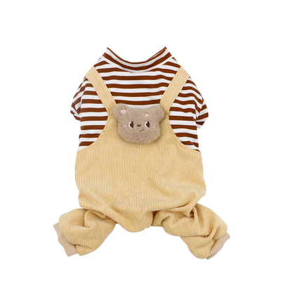 宠物狗狗四脚衣服柯基保暖连体衣