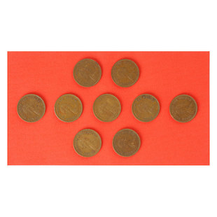 苏民峰摆件 家居办公卧室床垫饰品 香港女皇头 五毫硬币物品