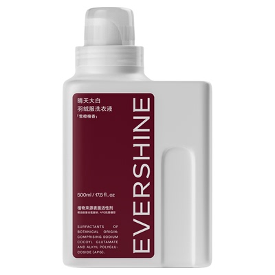 晴天大白羽绒服洗衣液手洗机洗专用清洗剂护绒蓬松高效去污洗涤剂