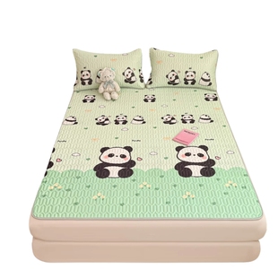 2025新款a类母婴级冰丝乳胶凉席学生宿舍床单人三件套可机洗席子