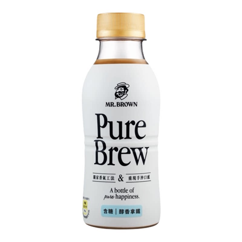 Mr. Brown Coffee 伯朗先生咖啡纯净浓郁拿铁咖啡350mlx4即饮瓶装