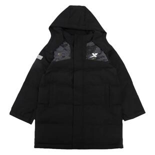 特步儿童中长款羽绒服男童冬季新款大童宽松保暖外套6764251A4068