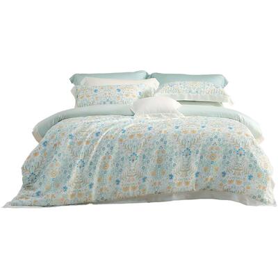 水星家纺100S双股长绒棉贡缎套件