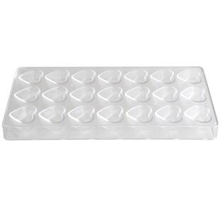 网红心形巧克力模21连立体爱心diy手工星空巧克力糖果家用模具磨