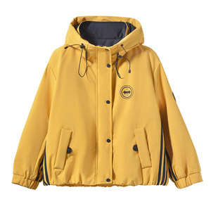 派克服棉服女款2025冬季加厚保暖宽松百搭连帽棉服加绒冲锋衣外套