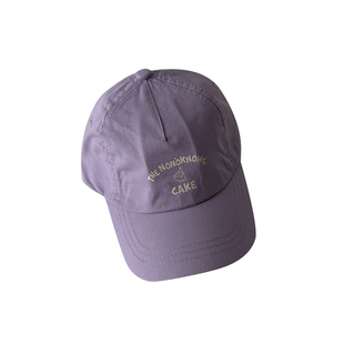 儿童鸭舌帽春秋季韩国ins蛋糕图案遮阳帽子夏天宝宝防晒棒球帽潮