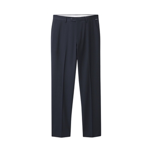 HLA/海澜之家春季含桑蚕丝西裤休闲裤简约纯色商务西装长裤子男士