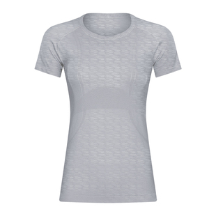 辣妈丁丁 圆领基础款Swiftly速干瑜伽跑步健身运动短袖 运动T恤