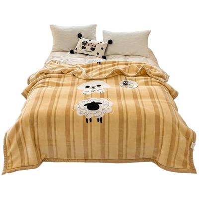 冬季拉舍尔卡通可爱2024新款毛毯