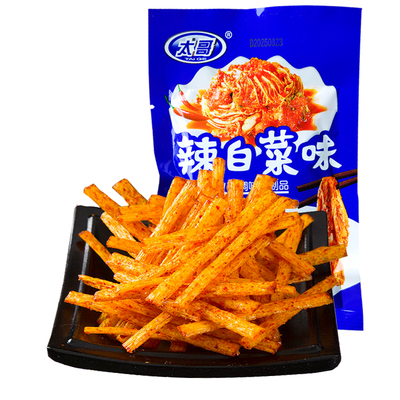 太哥辣白菜味辣条儿时的怀旧麻辣