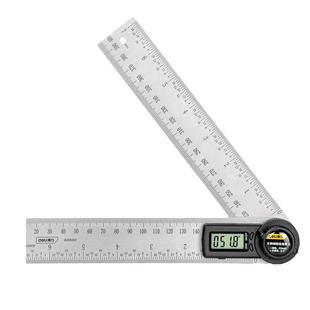 得力角尺90度数显角度尺高精度木工拐尺任意量角度神器测量仪