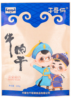 干哥俩风干牛肉片100克内蒙古