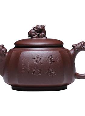 纯全手工礼品茶具四方宜兴紫砂壶