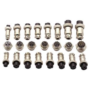 航空插头插座接头GX12 16 20-2/3/4/5/6/8/10/12芯电缆航插连接器