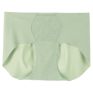 思兰芬小薄荷小薄荷小波纹配套透气舒适无痕抗菌加长底裆内裤