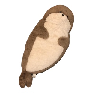 海豹玩偶公仔睡觉抱枕超软布娃海獭毛绒玩具床上抱睡送女生日礼物