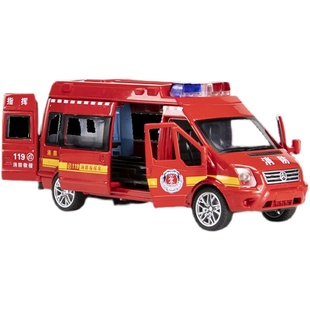 120救护车医疗面包车玩具男孩女孩儿童合金玩具车汽车模型消防车