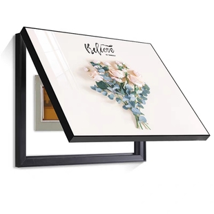 电表箱装饰画现代简约配电箱电闸开关遮挡墙画电表盒挂画客厅壁画