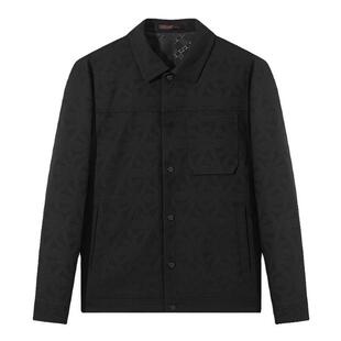 柒牌男装清仓翻领夹克秋冬新款时尚潮流中青年休闲百搭茄克衫外套