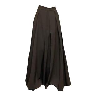 棕色半身裙秋季大码女胖mm美拉德穿搭长裙梨形垂感显瘦百褶a字裙