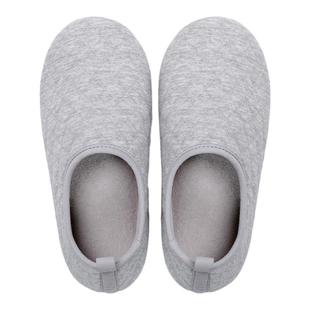 四季日本纯棉素雅包跟月子鞋女秋冬季室内居家用防滑厚底透气男士