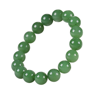 【20年老仓年终捡真漏】乌兰海苹果绿和田碧玉手链破执价结缘直播