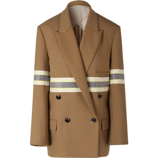 VVNK JANE PLUS春季新品慵懒男友风条纹羊毛西装女J312753001A